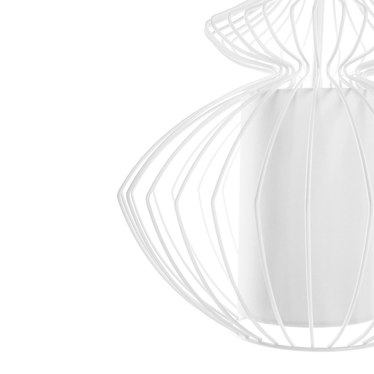 HÄNGELEUCHTE Kolva 40/40/110 cm - Weiß, Metall (40/40/110cm) - Beliani