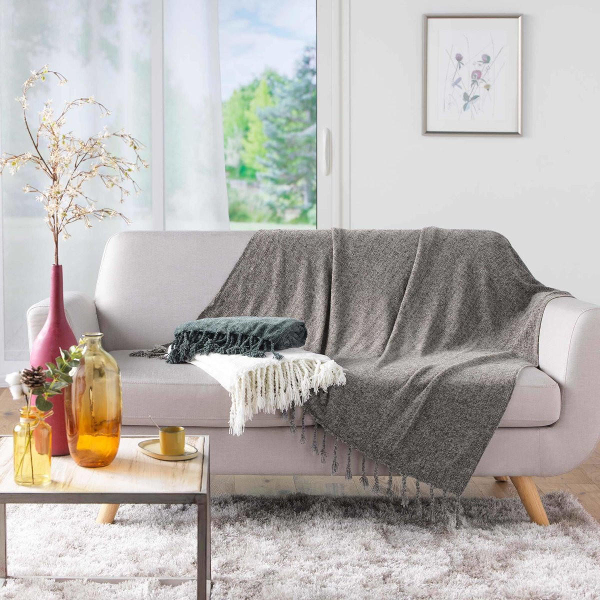 TAGESDECKE Melissa 125/150 cm - Dunkelgrün, Textil (125/150cm) - Douceur d´intérieur