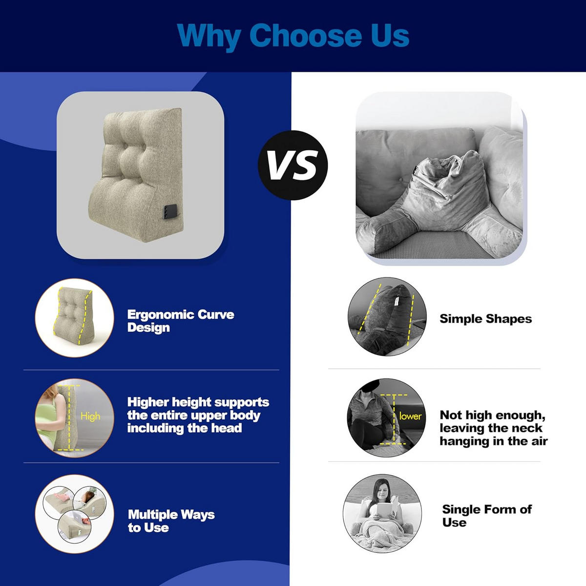 RÜCKENKISSEN Kopfteilkissen leinen Weiß 50cm - Weiß, Textil (30/50cm) - Vercart