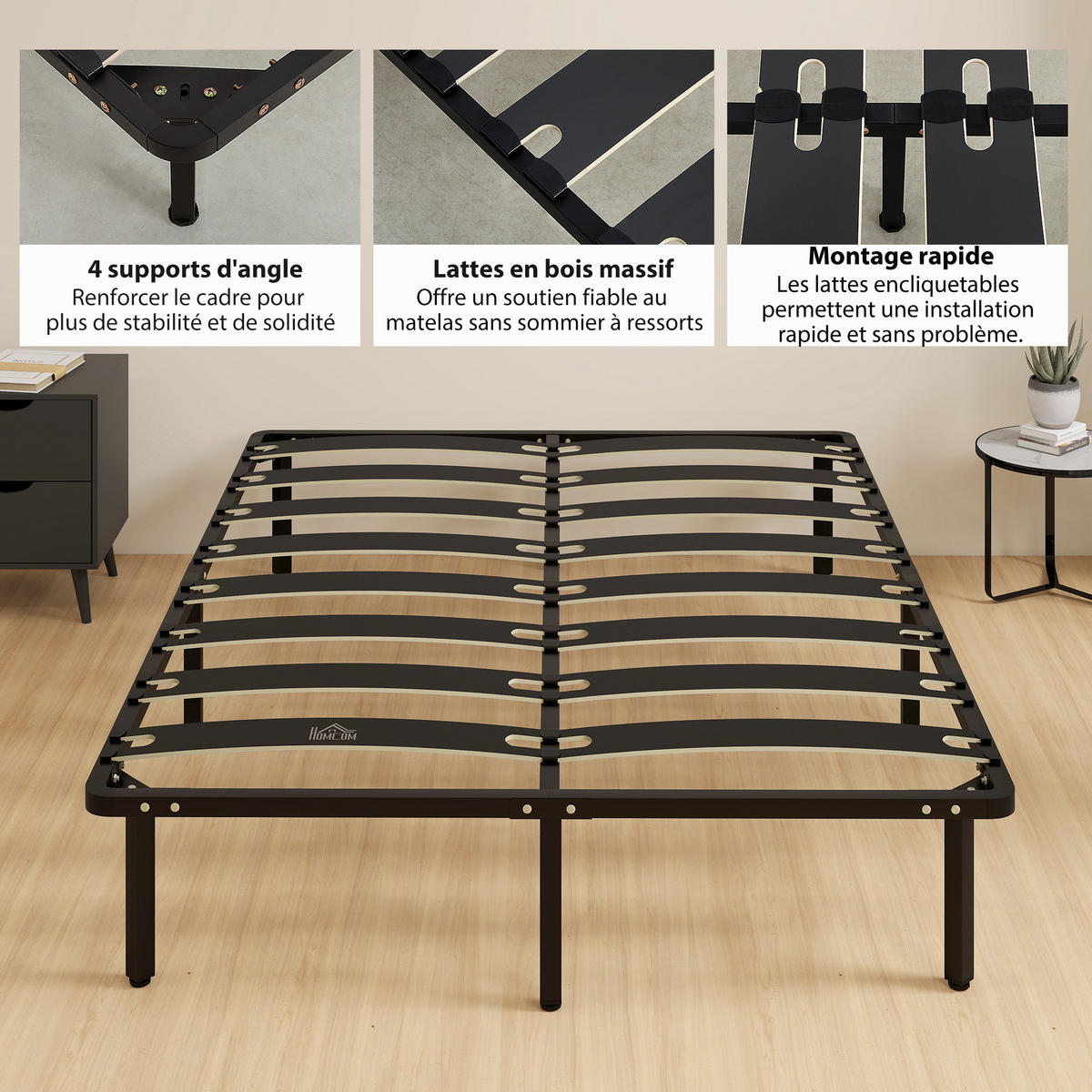 BETT 140x190 cm DE-14656mit Stauraum Schwarz - Schwarz, Holzwerkstoff (140/190cm) - ComfortXL