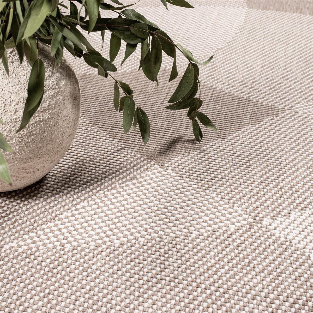 OUTDOOR-TEPPICH DuoRug 5835 Creme 200x290 cm - Beige, Textil (200/290cm) - carpet city
