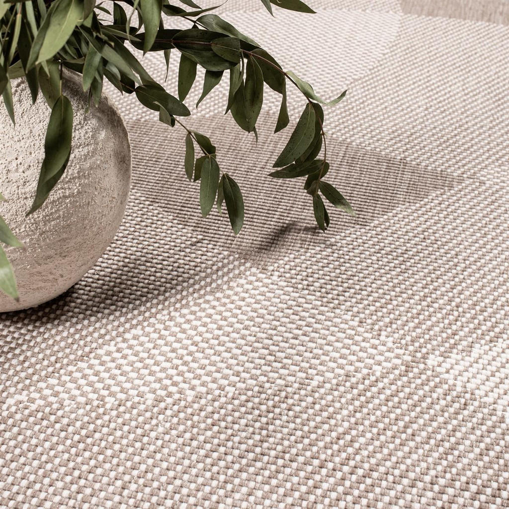 Thumbnail - carpet city Outdoor-Teppich, Beige, Textil, Abstrakt, Rechteckig, 200x290 cm, Oeko-Tex® Standard 100, beidseitig verwend...
