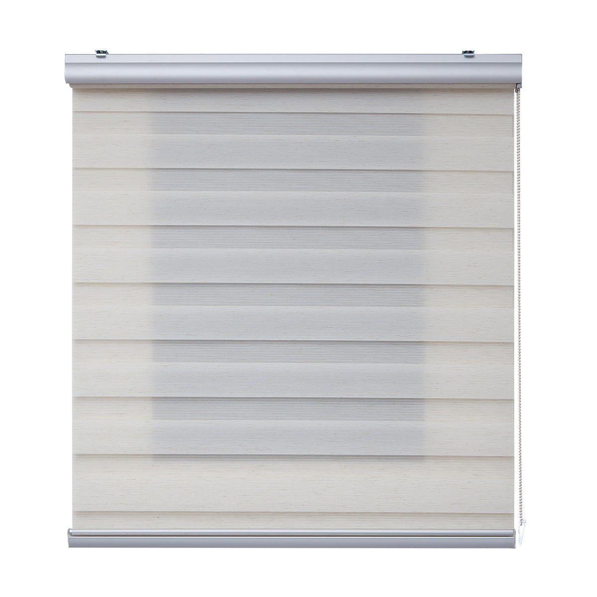 DOPPELROLLO Leinen 100x250 cm - Creme, Kunststoff (100/250cm) - STORESDECO