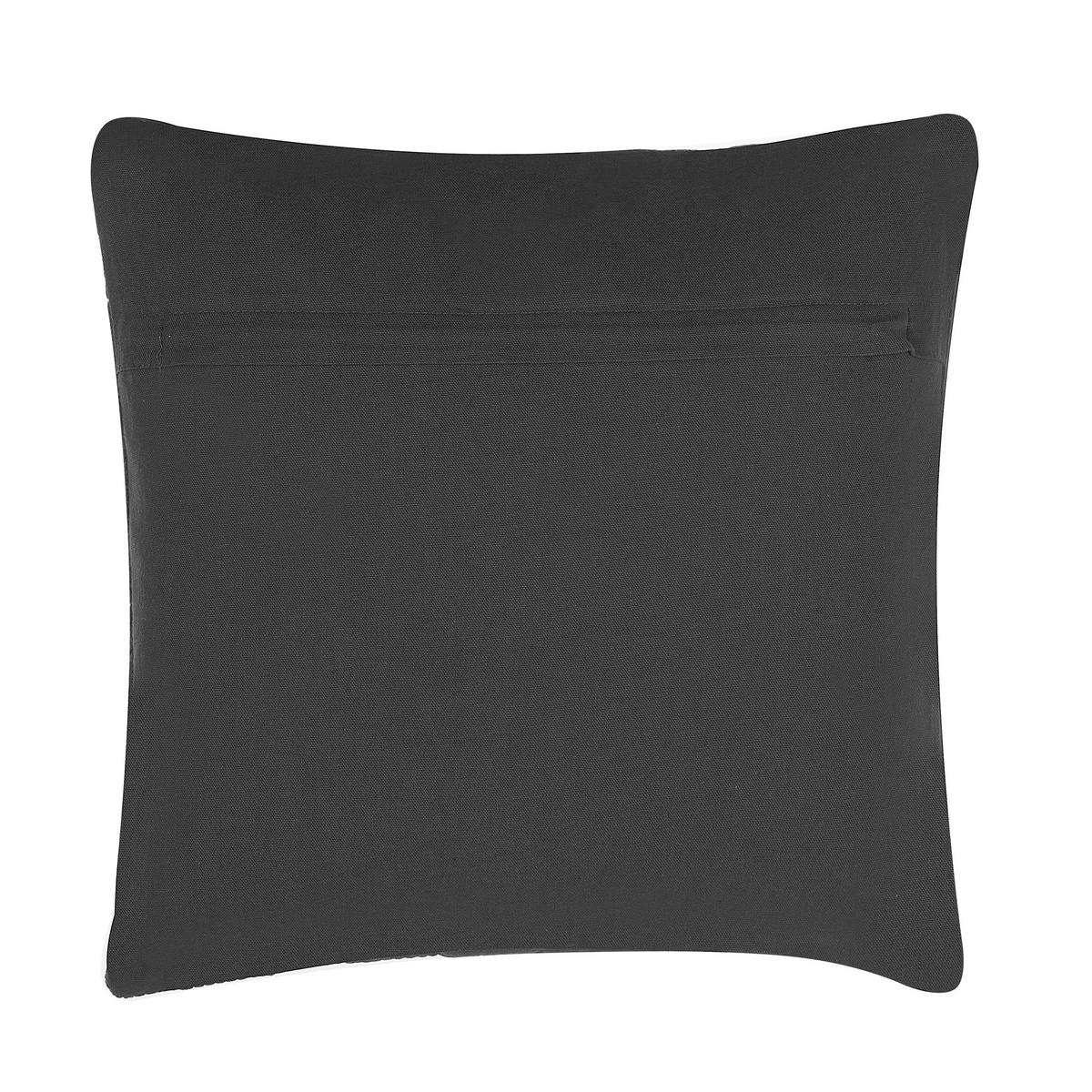 DEKOKISSEN 2er-Set Dunkelgrau 45/45 cm Lalam - Dunkelgrau, Naturmaterialien/Textil (45/45cm) - Beliani