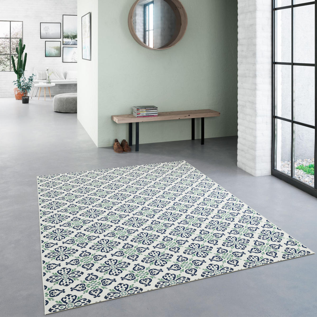 OUTDOORTEPPICH 160/230 cm Nohr - Blau, Textil (160/230cm) - Steffensmeier