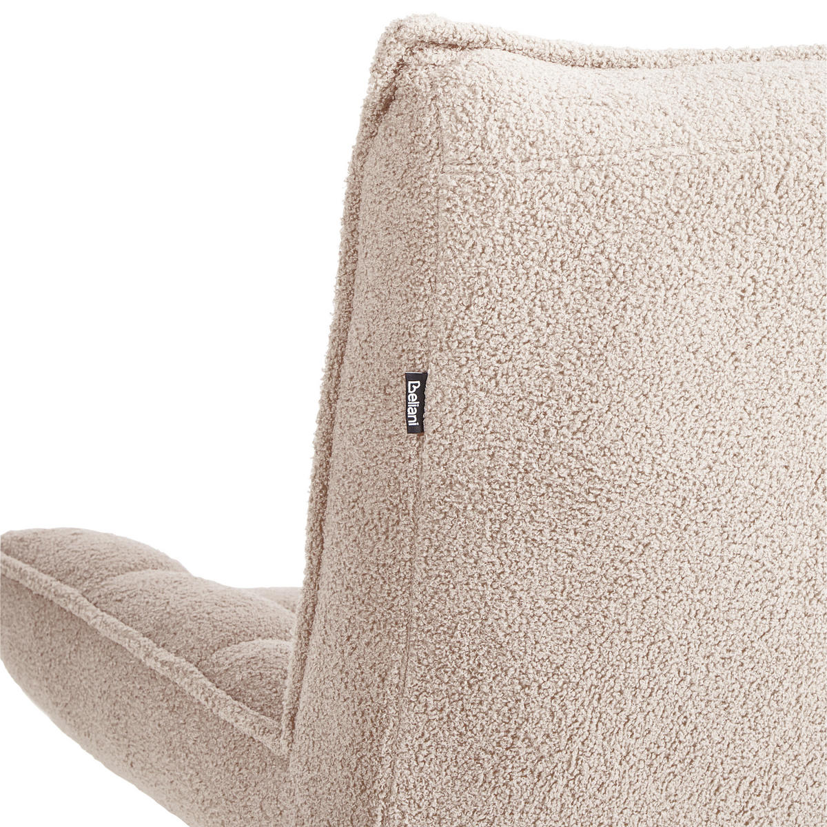 SESSEL Bouclé Beige Alvesta - Beige, Textil (73/92/79cm) - Beliani