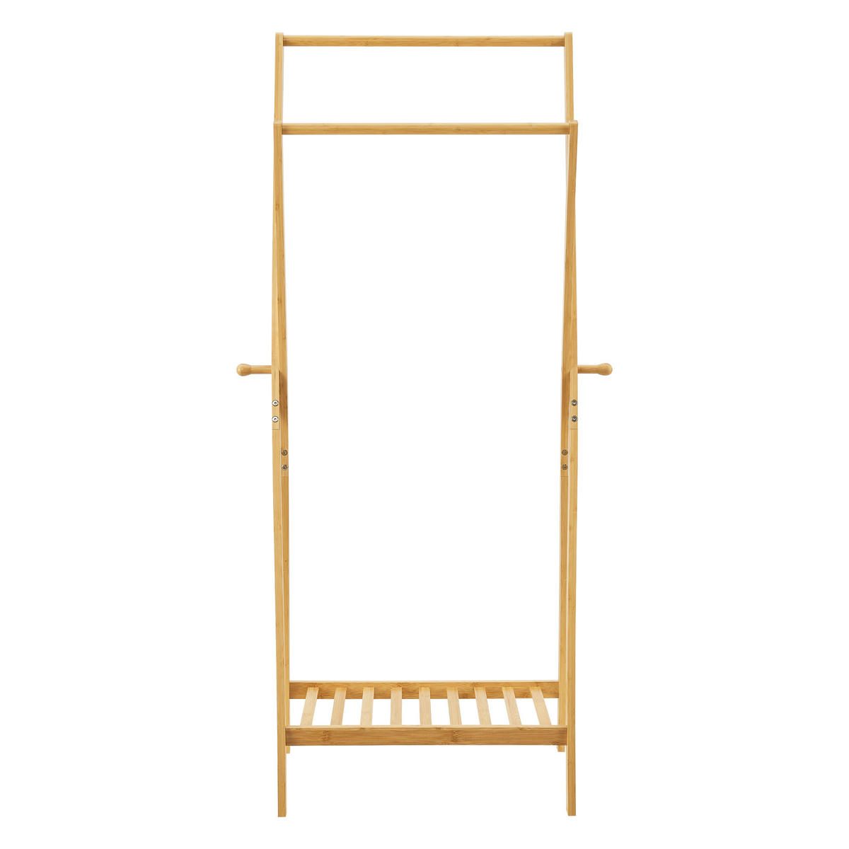 GARDEROBENSTÄNDER Keitele - Naturfarben, Holz (60/150/42cm) - [en.casa]