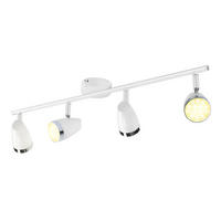 LED-DECKENLEUCHTE Leitch 60/15.5/80cm - Weiß, Metall (60/15.5/80cm) - Nettlife