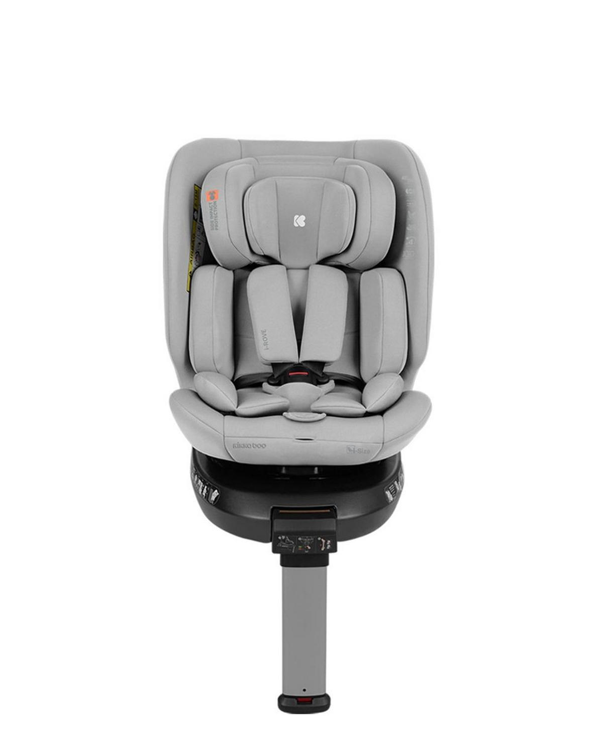 KINDERSITZ i-Rove i-Size dunkelgrau (40-150 cm) Isofix, Stützbein, Körperkissen - Grau, Kunststoff (45/50/60cm) - Kikka boo