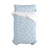 BETTBEZUG 2er-Set teiliges clouds 180x220 cm (komfortgrösse) blau - Blau, Textil (180/220cm) - Happy Friday