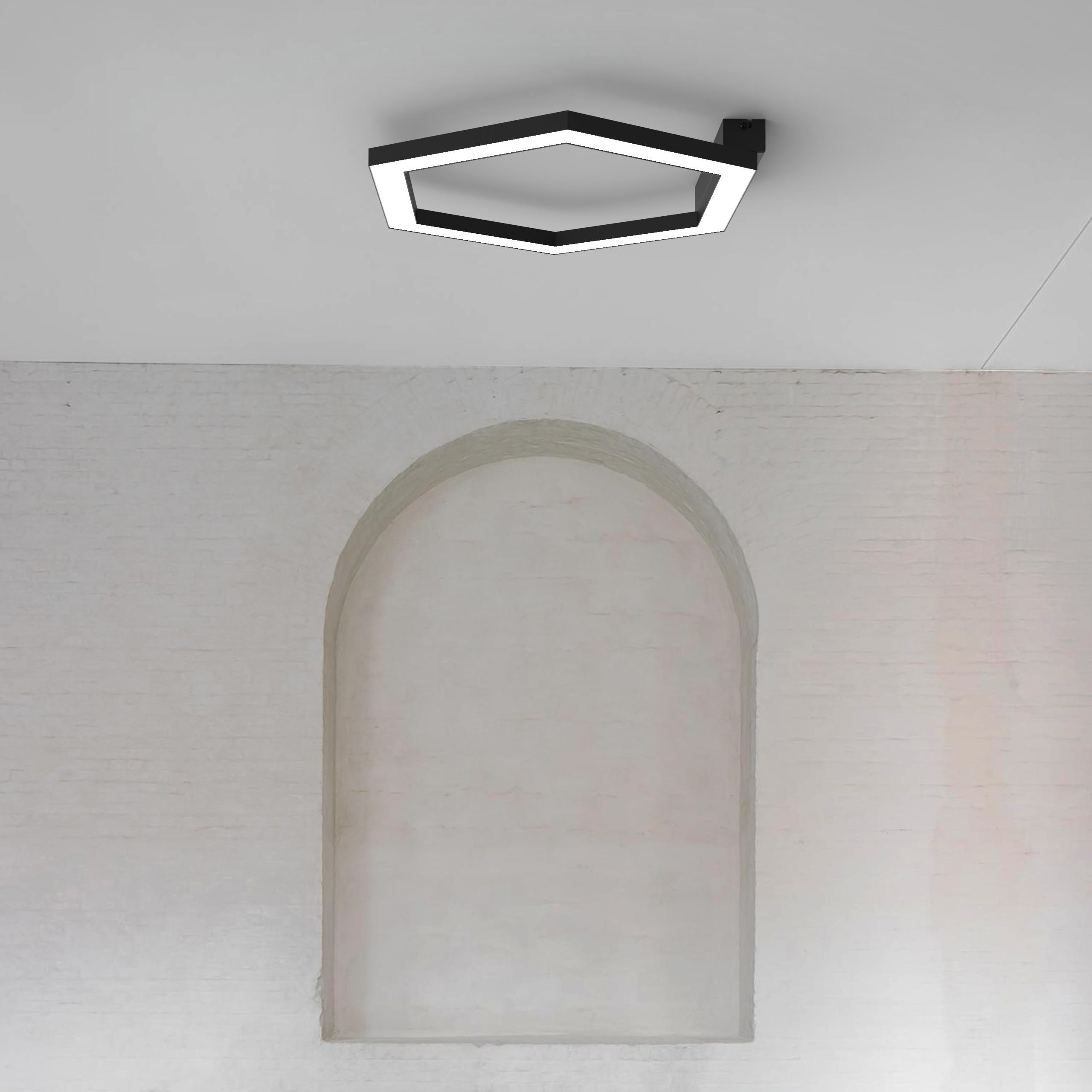 LED-DECKENLEUCHTE - Weiß, Metall (1.6/3/40cm) - Lumicom