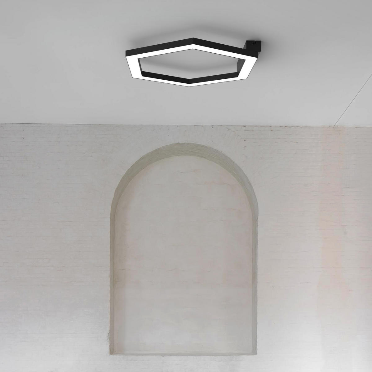 LED-DECKENLEUCHTE - Weiß, Metall (1.6/3/40cm) - Lumicom