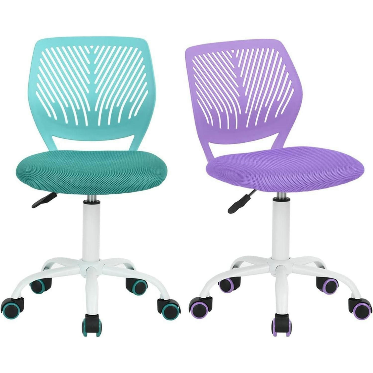 BÜROSTUHL 2-teiliges Set Lila/Türkis - Multicolor, Textil (38.5/75/40cm)