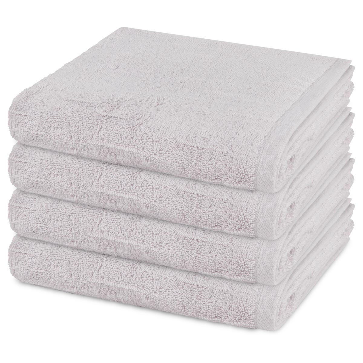 HANDTUCH Premium 4er-Set - Hellgrau, Textil (50/100cm) - Ross