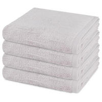 HANDTUCH Premium 4er-Set - Hellgrau, Textil (50/100cm) - Ross