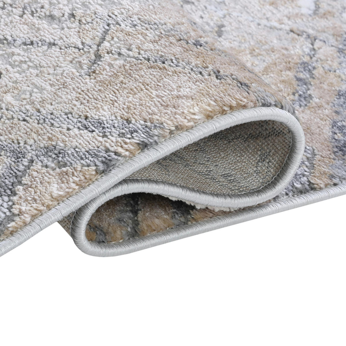 TEPPICH COMO Grau 140/200 cm - Grau, Kunststoff (140/200cm) - Tapiso