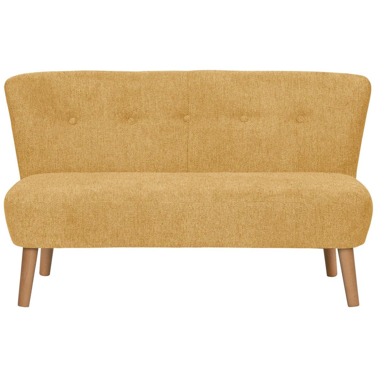 KINDERSOFA 2-Sitzer Katya Flachgewebe gelb - Gelb, Kunststoff (97/54/50cm) - 58aufmkessel
