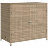 GARTENSCHRANK Beige 83x45x76 cm Poly Rattan - Beige, Kunststoff (83/76/45cm) - furnicato