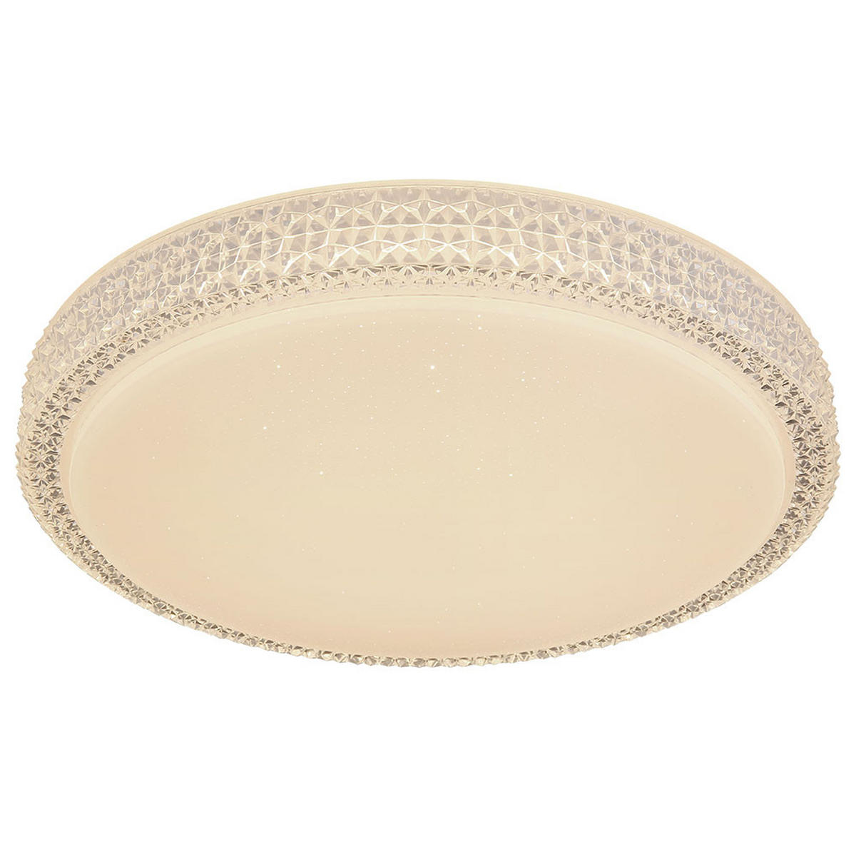 LED DECKENLEUCHTE Metall Kristalloptik Weiß - Klar, Metall (40/40/8.5cm)