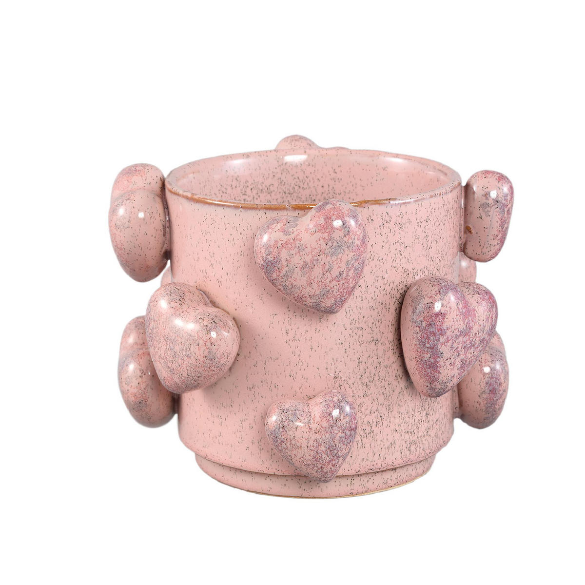 TOPF Valentin Rosa 19/19/14cm - Pink, Keramik (14cm) - PTMD Collection