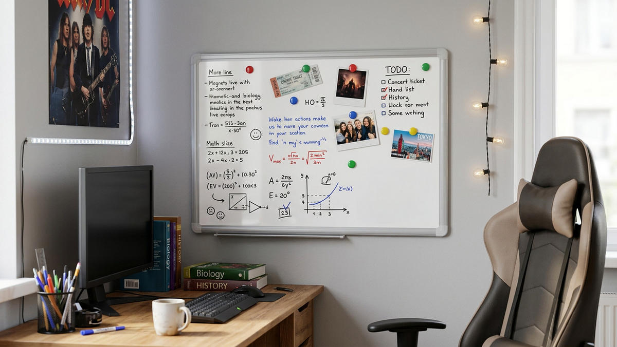 WHITEBOARD Magnetisch 60x40cm - PREMIUM EXPO Alurahmen - Weiß, Metall (60/40/1.6cm) - ALLboards