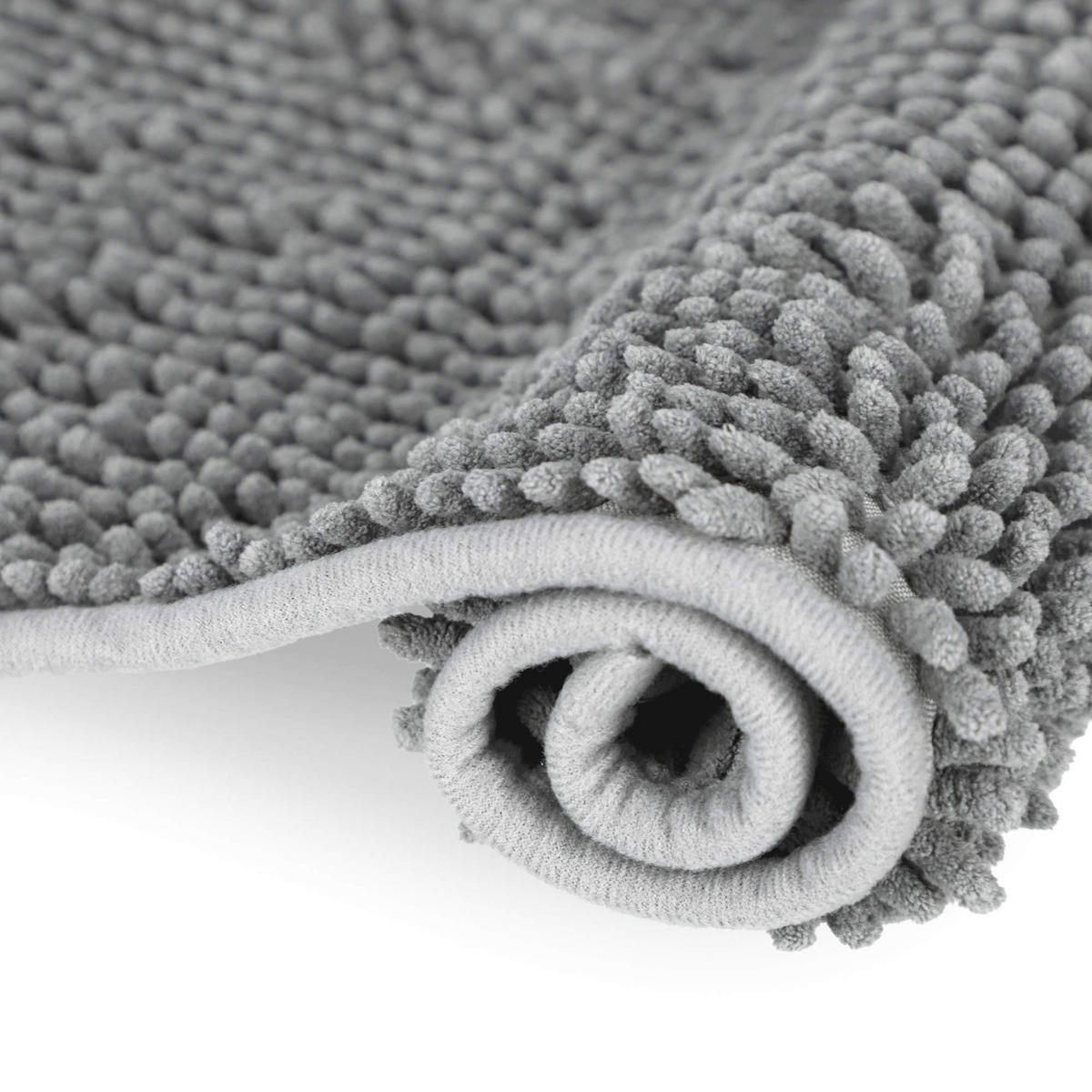 BADEMATTE MIT WC AUSCHNITT PARIS - Grau, Textil (45/45cm) - WohnDirect