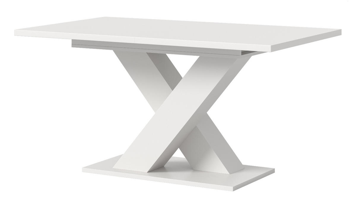 ESSTISCH weiß, Küchentisch ausziehbar 150 - 190 cm - Weiß, Holzwerkstoff/Metall (150/90/76cm) - Inn.Furn