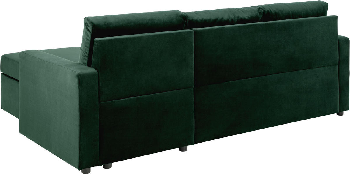 SCHLAFSOFA dunkelgrün - Grau, Holzwerkstoff (218/155cm) - ebuy24