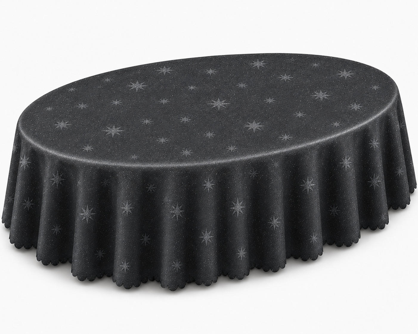 TiborTex Tischdecke Grau 135x180 cm