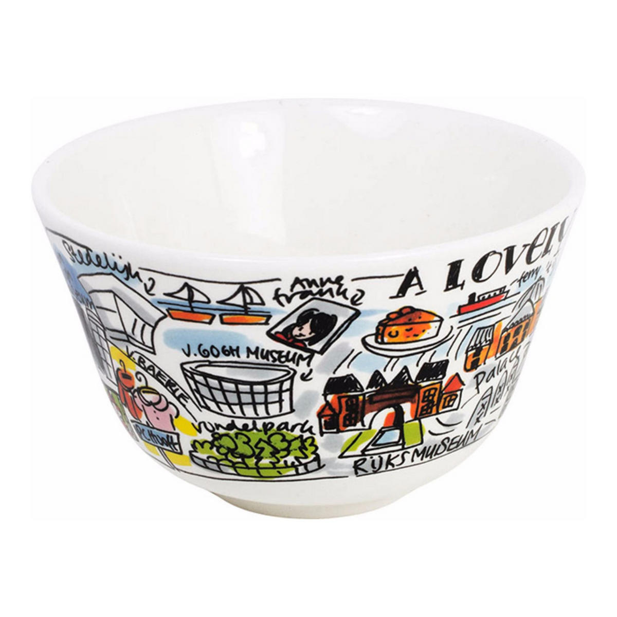 SCHALE Amsterdam in Bunt - 14cm - Multicolor, Keramik (14.3/9/14.3cm) - Blond Amsterdam
