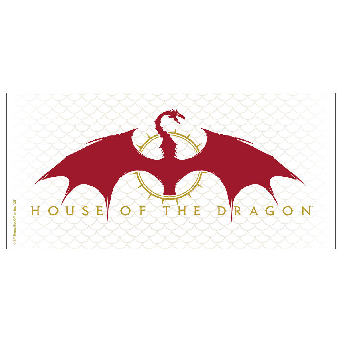 KAFFEEBECHER House of the Dragon Weiß/Rot 320 ml - Multicolor, Keramik (0.32L) - Game of Thrones