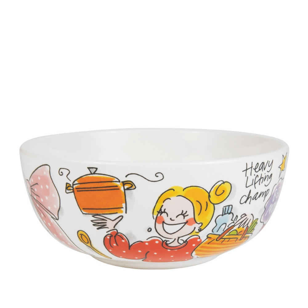 SCHALE Muttertag mit Schleife in Bunt - 15cm - Multicolor, Keramik (15.5/6.7/15.5cm) - Blond Amsterdam