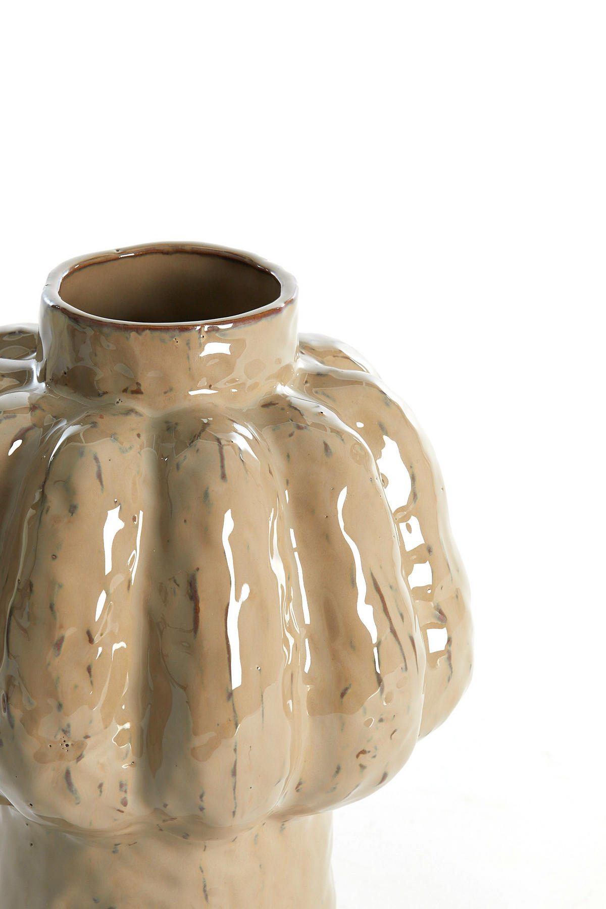 VASE Aliveri Braun Ø21,5/25 cm - Braun, Keramik (25cm) - Light & Living