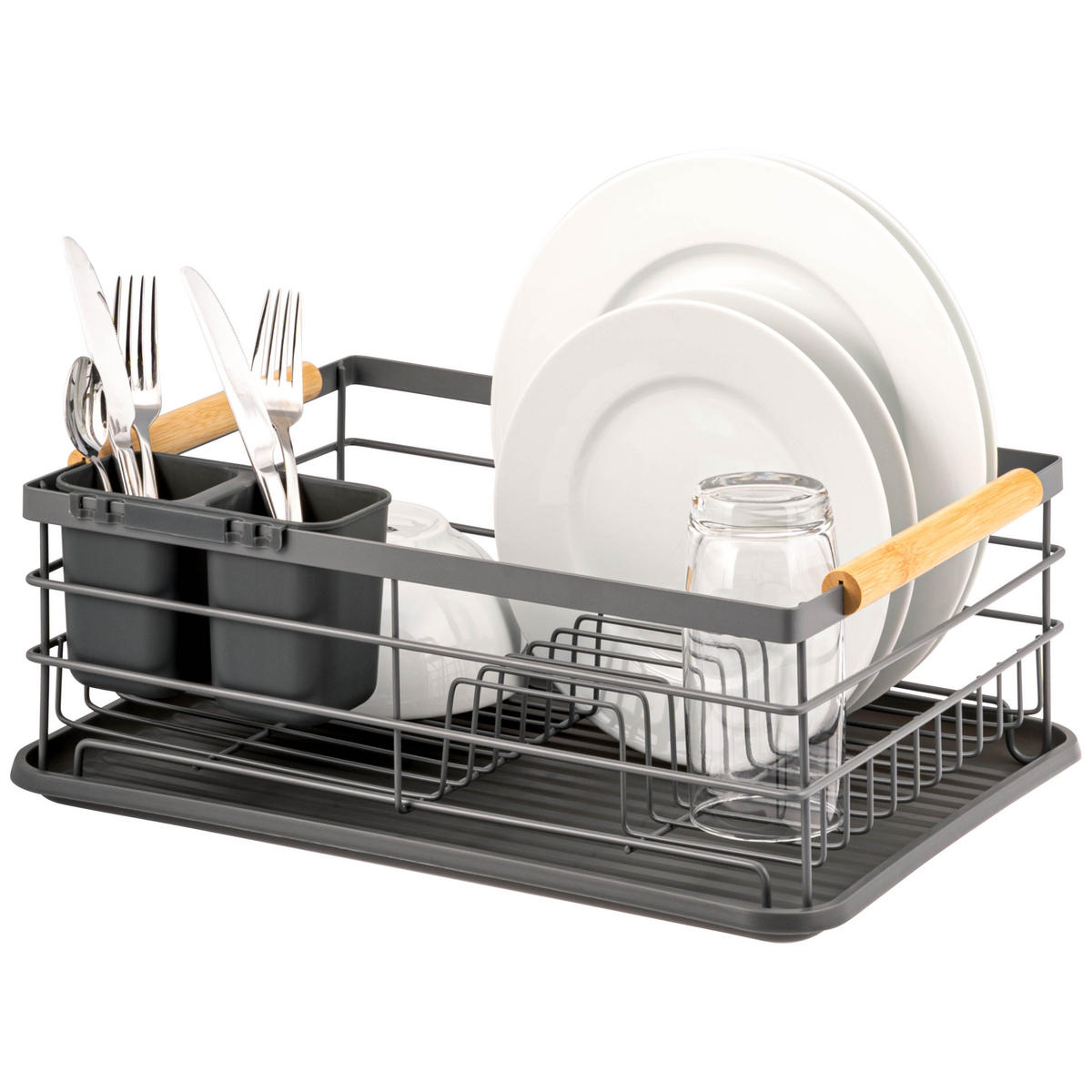 ABTROPFGESTELL, Metall, grau - Grau, Metall (43/15.5/32cm) - eluno