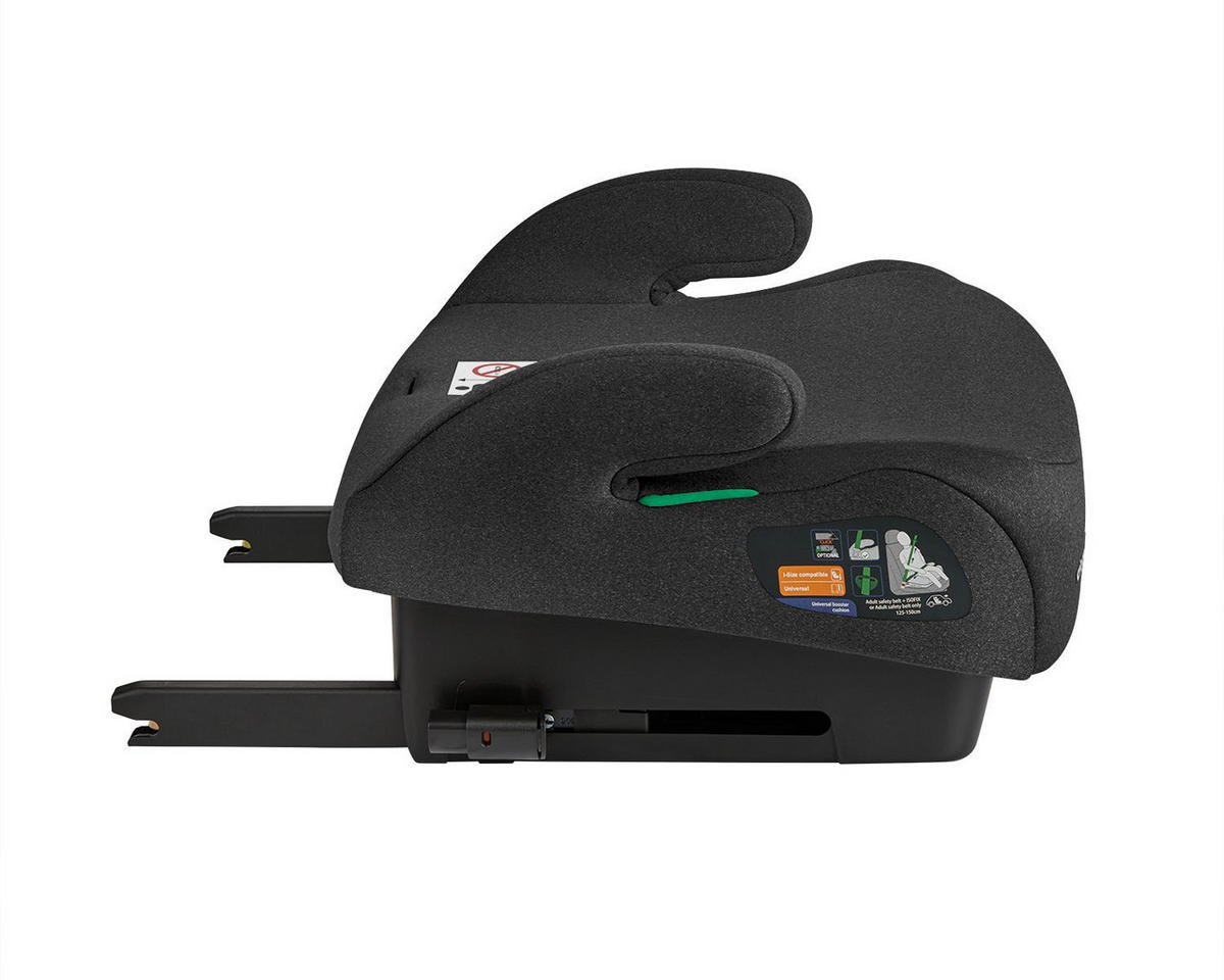 SITZERHÖHUNG i-Tip schwarz i-Size (125-150cm) ISOFIX, Armlehne - Schwarz, Kunststoff (42/21/35cm) - Kikka boo