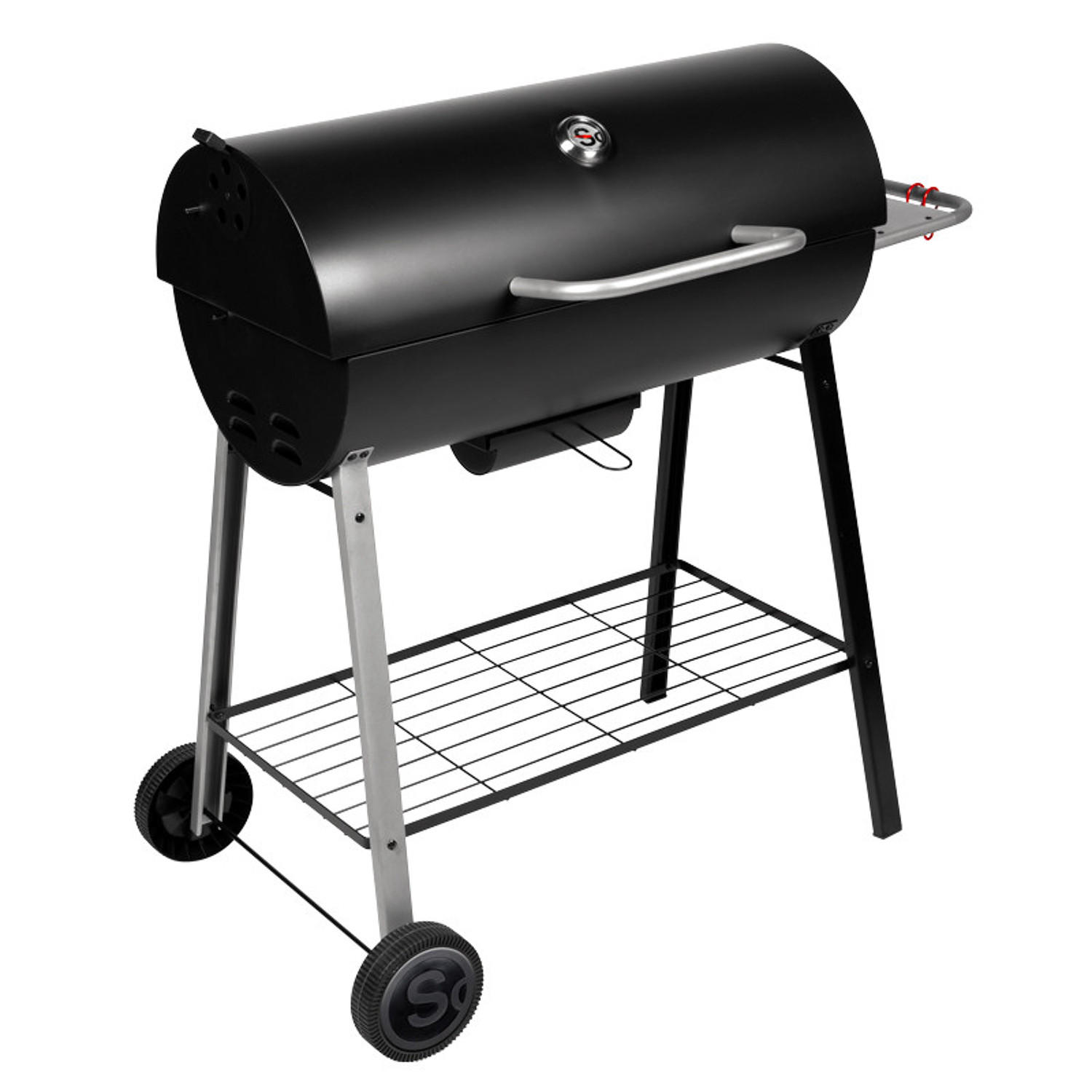 KOHLEGRILL - Schwarz, Metall (56.5/95.5/104.5cm)