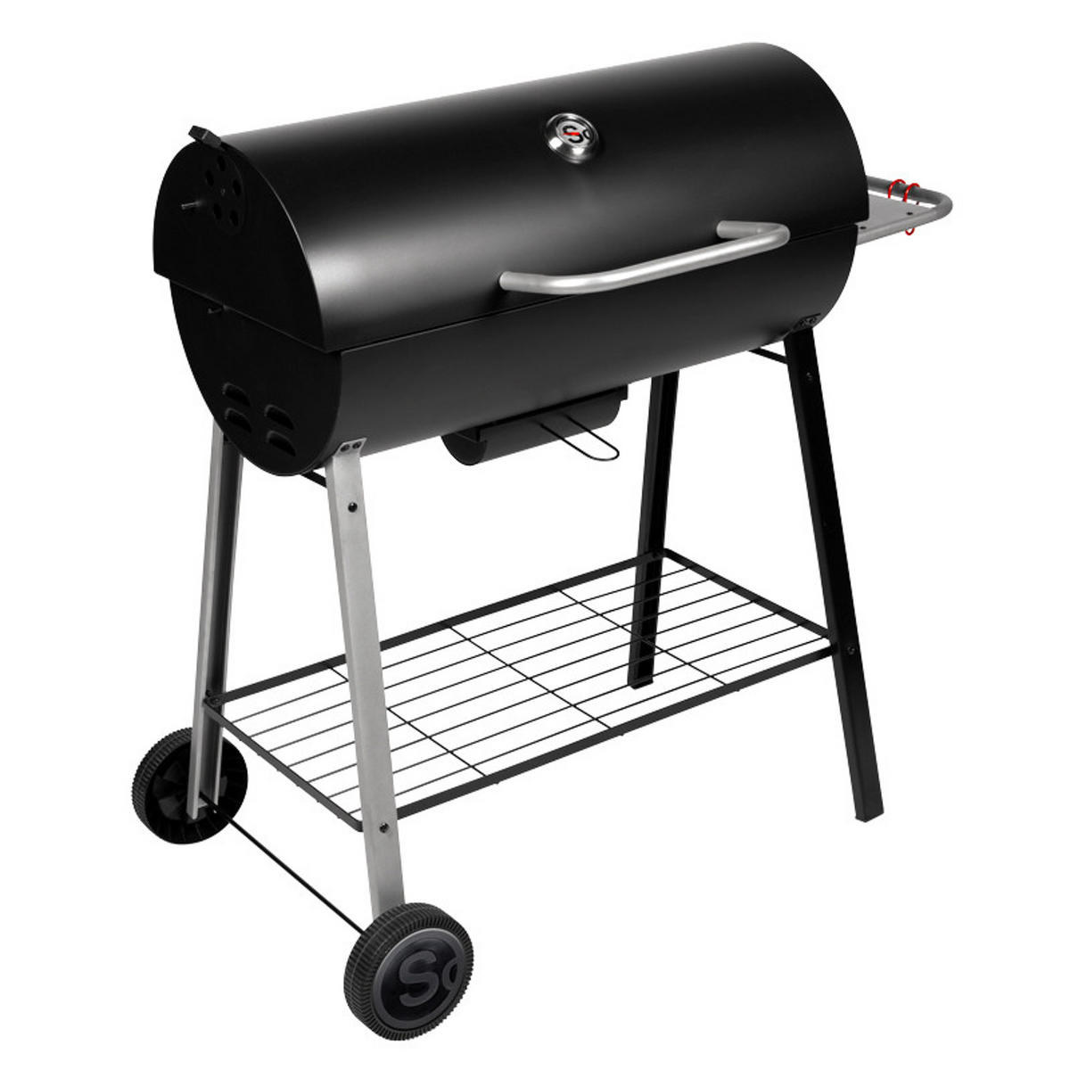 KOHLEGRILL - Schwarz, Metall (56.5/95.5/104.5cm)