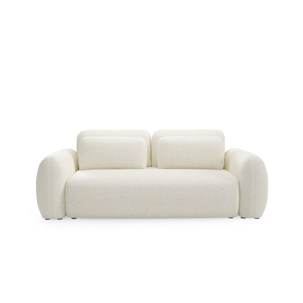 SOFA Carmela 3 Sitzplätze Weiß - Weiß, Holz (266/95/121cm) - Petits-meubles