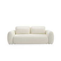 SOFA Carmela 3 Sitzplätze Weiß - Weiß, Holz (266/95/121cm) - Petits-meubles