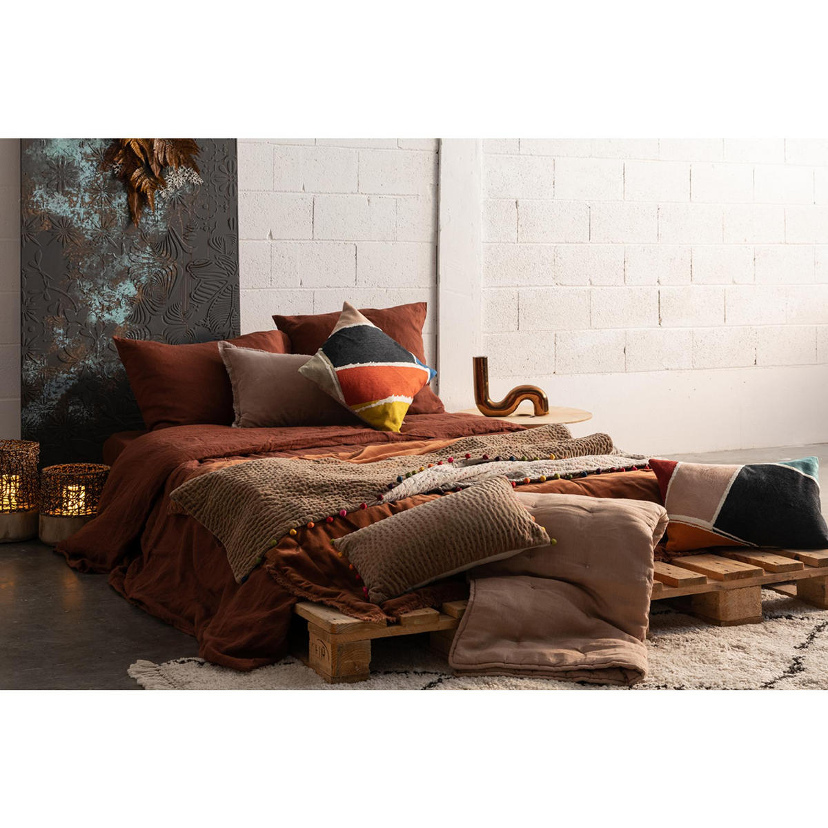 BETTÜBERWURF Zeff sandfarbe 180 x 260 cm - Hellgelb, Textil (180/260cm) - Vivaraise