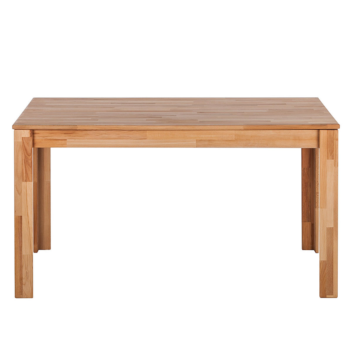 ESSTISCH mit Ausziehfunktion - Kernbuche massiv - geölt - Kernbuche, Holz (90/140/76cm) - home24
