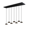 LED-HÄNGELEUCHTE Santa Air 8-flammig Schwarz - Schwarz, Metall (11/11/3.2cm) - s.luce