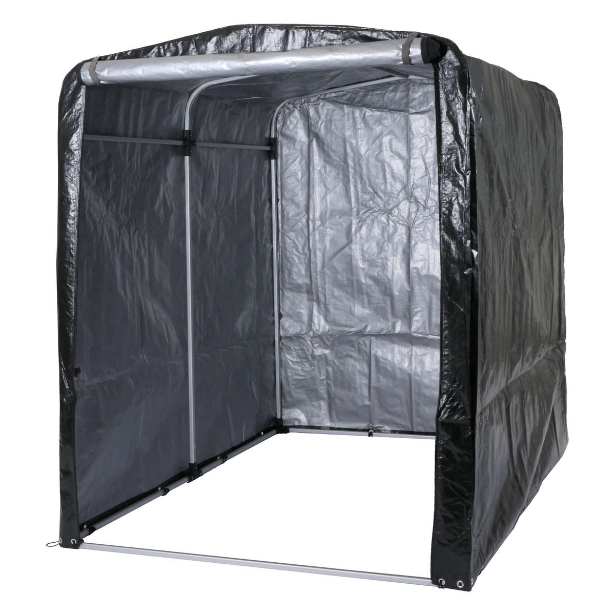 FAHRRADGARAGE 201x157x201cm Anthrazit - Anthrazit, Kunststoff (157/201/201cm) - PROREGAL