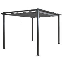PERGOLA Aluminium 4x3m Anthrazit - Anthrazit, Metall (400/240/300cm) - BERLINLODGE