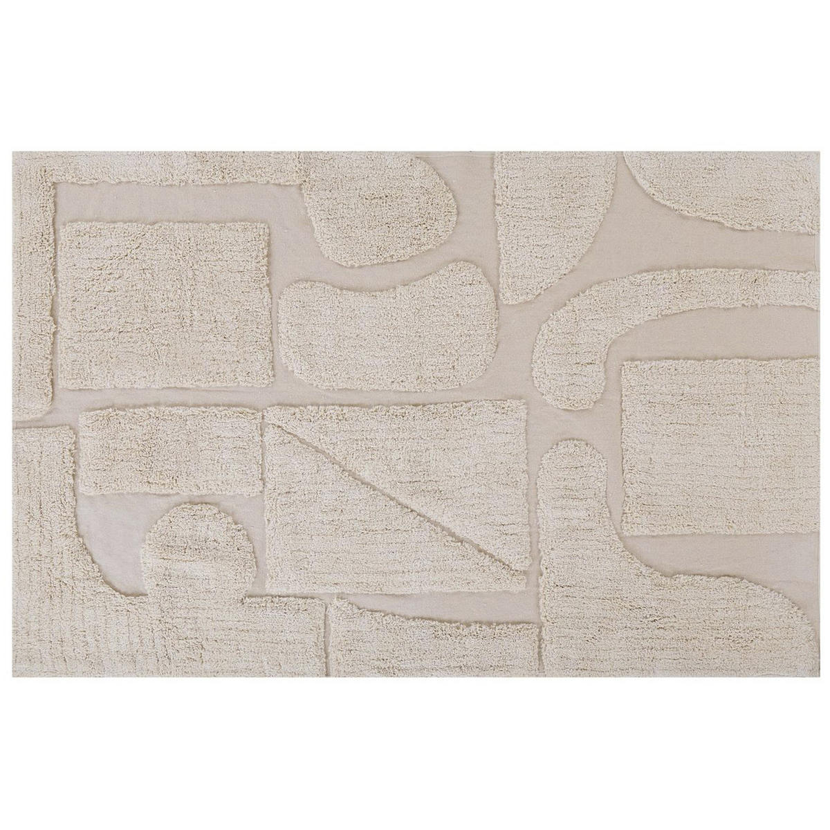 KURZFLOR-TEPPICH Diyadin 230/160 cm - Beige, Textil (160/230cm) - Beliani