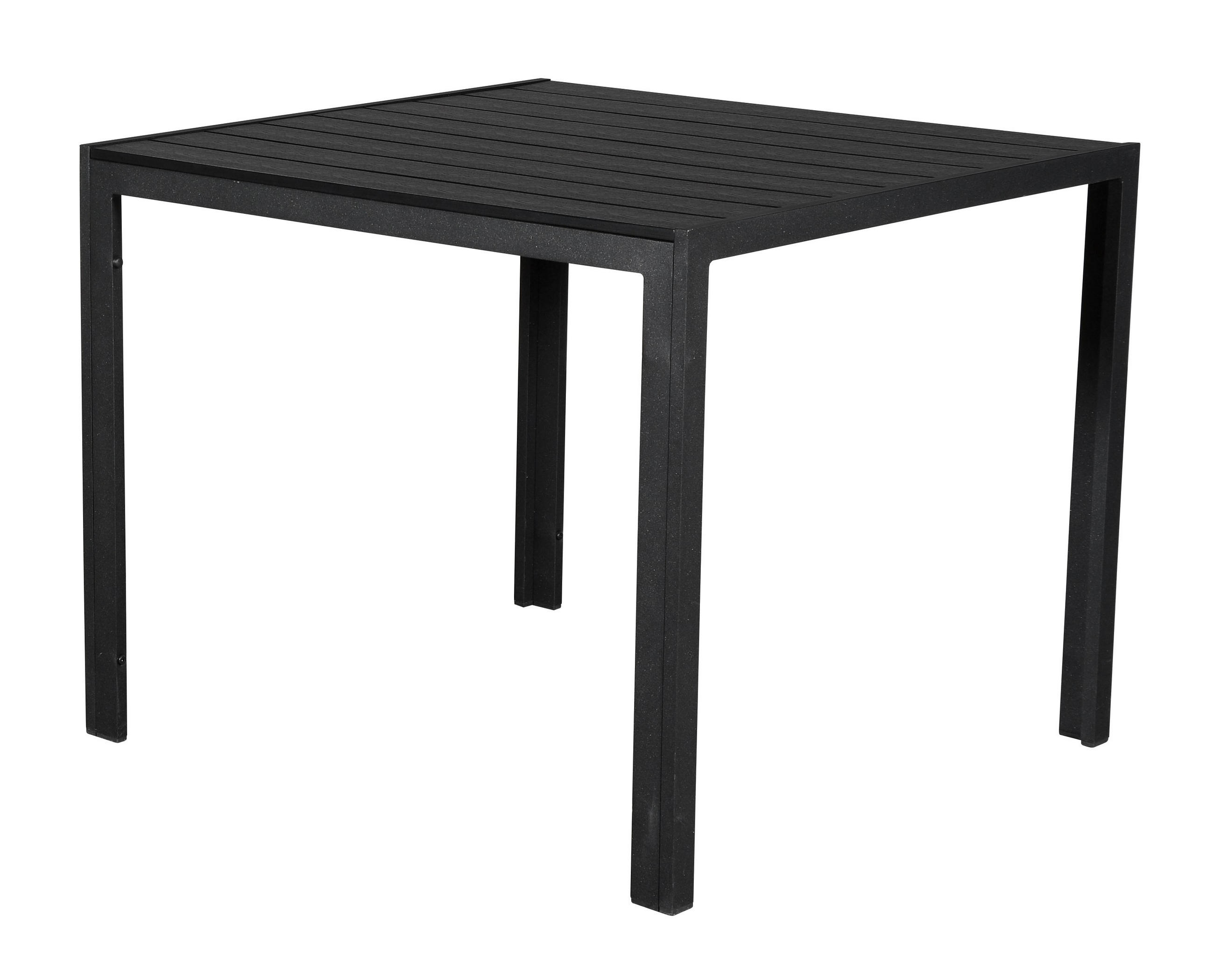 GARTENTISCH Schwarz - Schwarz, Holzwerkstoff (90/90/75cm) - ebuy24