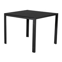 GARTENTISCH Schwarz - Schwarz, Holzwerkstoff (90/90/75cm) - ebuy24