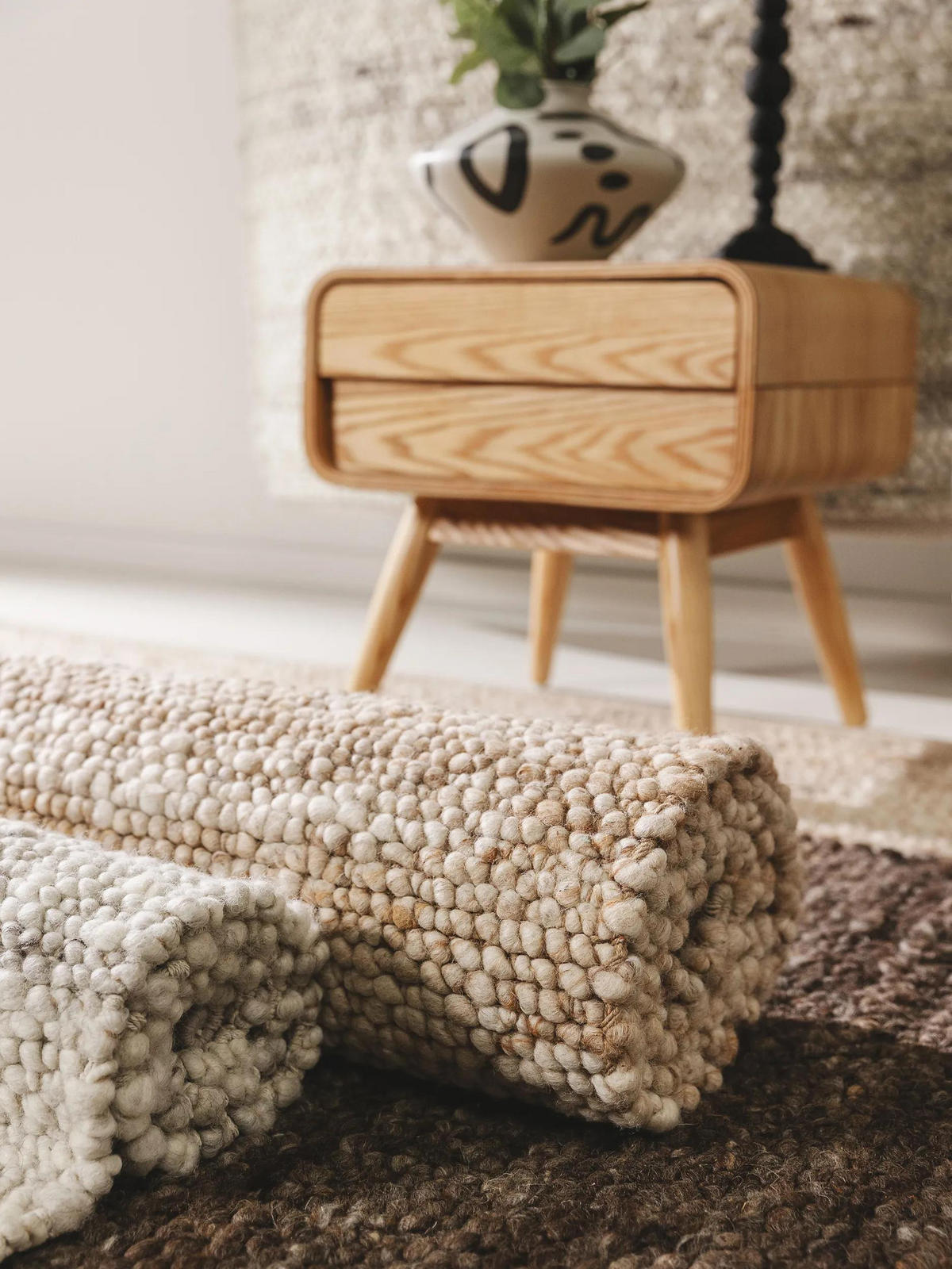 WOLLTEPPICH Finn Beige 100x150 cm - Beige, Textil (100/150cm) - benuta Pure