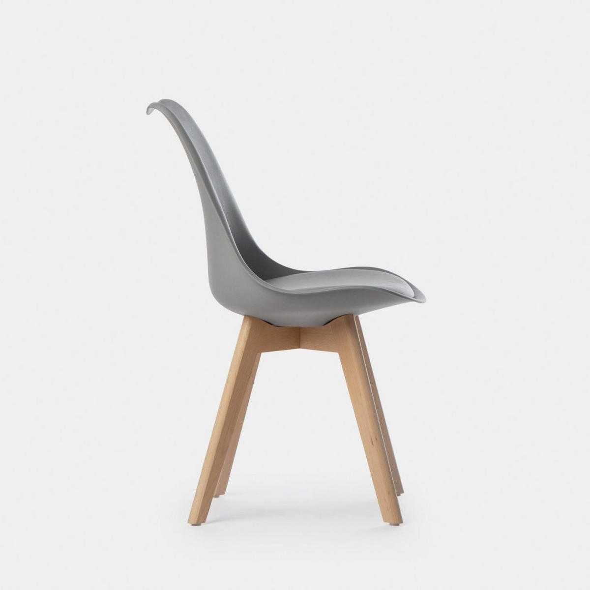 ESSZIMMERSTUHL Kler Grau 48 cm x 82 cm - Grau, Kunststoff (48/82/57cm)