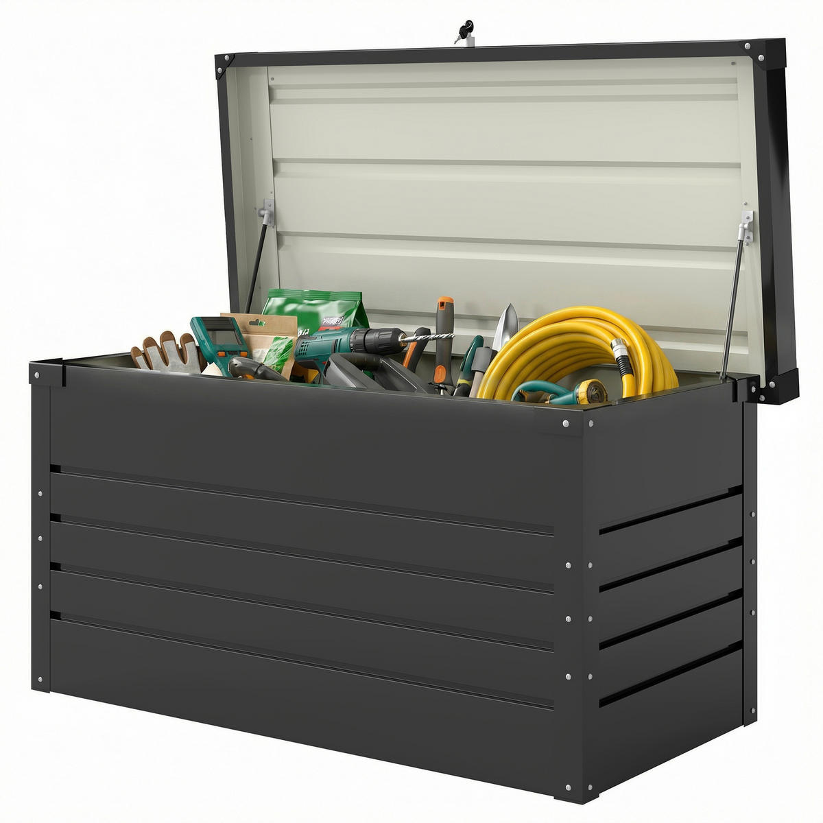 KISSENBOX DE-18683 Anthrazit - Grau, Metall (61/62/120cm) - ComfortXL